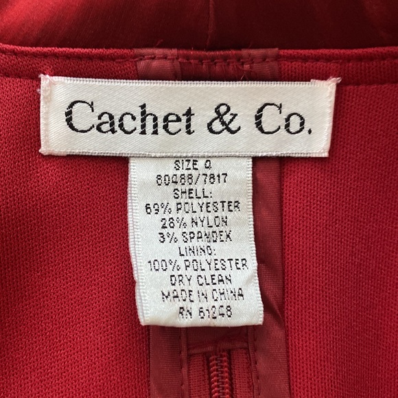 Red Formal Wrap Blouse - Picture 6 of 6